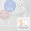 KaiyaBaby Organic Cotton Baby Sleep Sack, Long Sleeve 1.0 TOG, 6-18M(Spark Dots)