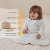 KaiyaBaby Organic Cotton Baby Sleep Sack, Long Sleeve 1.0 TOG, 6-18M(Spark Dots)
