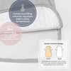 KaiyaBaby Organic Cotton Baby Sleep Sack, Long Sleeve 1.0 TOG, 6-18M(Stone Gray)