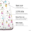 Milk Snob Disney Baby Sleeping Sack, Sleeveless Sleep Bag and Wearable Zip Up Blanket for Girl and Boy, Newborn Infant Shower(Disney Princess)