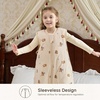 Mosebears Cotton Toddler Sleep Sack with Feet 2.5 TOG Ultra Soft Toddler Sleeping Sack Baby Sleep Bag Walker Wearable Blanket(Brown Bear)