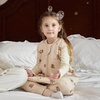 Mosebears Cotton Toddler Sleep Sack with Feet 2.5 TOG Ultra Soft Toddler Sleeping Sack Baby Sleep Bag Walker Wearable Blanket(Brown Bear)