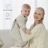 Mosebears Cotton Toddler Sleep Sack with Feet 2.5 TOG Ultra Soft Toddler Sleeping Sack Walker Wearable Blanket(Leaf)