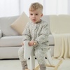 Mosebears Cotton Toddler Sleep Sack with Feet 2.5 TOG Ultra Soft Toddler Sleeping Sack Walker Wearable Blanket(Leaf)