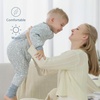 Mosebears Cotton Toddler Sleep Sack with Feet 2.5 TOG Ultra Soft Toddler Sleeping Sack Walker Wearable Blanket(Rabbit)