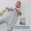 Mosebears Cotton Toddler Sleep Sack with Feet 2.5 TOG Ultra Soft Toddler Sleeping Sack Walker Wearable Blanket(Rabbit)