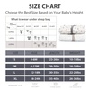 Mosebears Sleep Sack Baby Winter Wearable Blanket with 2-Way Zipper,2.5 TOG Cotton Sleep Sack Unisex (Calm Sage, 6-12 Months)(Alphabet)