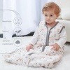 Mosebears Sleep Sack Baby Winter Wearable Blanket with 2-Way Zipper,2.5 TOG Cotton Sleep Sack Unisex (Calm Sage, 6-12 Months)(Alphabet)