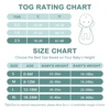 Mosebears Sleep Sack Baby Winter Wearable Blanket with 2-Way Zipper,2.5 TOG Cotton Sleep Sack Unisex (Calm Sage, 6-12 Months)(Animal World)