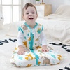 Mosebears Sleep Sack Baby Winter Wearable Blanket with 2-Way Zipper,2.5 TOG Cotton Sleep Sack Unisex (Calm Sage, 6-12 Months)(Animal World)