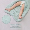 Mosebears Sleep Sack Baby Winter Wearable Blanket with 2-Way Zipper,2.5 TOG Cotton Sleep Sack Unisex (Calm Sage, 6-12 Months)(Calm Sage)
