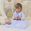 Mosebears Sleep Sack Baby Winter Wearable Blanket with 2-Way Zipper,2.5 TOG Cotton Sleep Sack Unisex (Calm Sage, 6-12 Months)(Fog Blue)