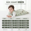 Mosebears Sleep Sack Baby Winter Wearable Blanket with 2-Way Zipper,2.5 TOG Cotton Sleep Sack Unisex (Calm Sage, 6-12 Months)(Green Animal)