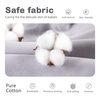 Mosebears Sleep Sack Baby Winter Wearable Blanket with 2-Way Zipper,2.5 TOG Cotton Sleep Sack Unisex (Calm Sage, 6-12 Months)(Light Grey)