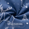 Mosebears Sleep Sack Baby Winter Wearable Blanket with 2-Way Zipper,2.5 TOG Cotton Sleep Sack Unisex (Calm Sage, 6-12 Months)(Navy Blue)