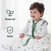Mosebears Sleep Sack Baby Winter Wearable Blanket with 2-Way Zipper,2.5 TOG Cotton Sleep Sack Unisex (Calm Sage, 6-12 Months)(Plant)