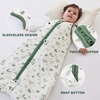 Mosebears Sleep Sack Baby Winter Wearable Blanket with 2-Way Zipper,2.5 TOG Cotton Sleep Sack Unisex (Calm Sage, 6-12 Months)(Plant)