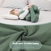 Mosebears Unisex Baby Sleep Sack 1.0 TOG, Supersoft Rayon Made from Bamboo Wearable Blanket with 2-Way Zipper (Dark Green,6-18 Months)(Dark Green)