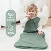Mosebears Unisex Baby Sleep Sack 1.0 TOG, Supersoft Rayon Made from Bamboo Wearable Blanket with 2-Way Zipper (Dark Green,6-18 Months)(Dark Green)