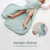 Mosebears Unisex Baby Sleep Sack 1.0 TOG, Supersoft Rayon Made from Bamboo Wearable Blanket with 2-Way Zipper (Dark Green,6-18 Months)(Sage)