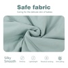 Mosebears Unisex Baby Sleep Sack 1.0 TOG, Supersoft Rayon Made from Bamboo Wearable Blanket with 2-Way Zipper (Dark Green,6-18 Months)(Sage)