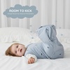 Mosebears Unisex Baby Sleep Sack 1.0 TOG, Supersoft Rayon Made from Bamboo Wearable Blanket with 2-Way Zipper(Blue)