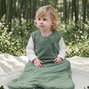 Mosebears Unisex Baby Sleep Sack 1.0 TOG, Supersoft Rayon Made from Bamboo Wearable Blanket with 2-Way Zipper(Deep Green)