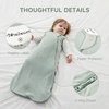 Mosebears Unisex Baby Sleep Sack 1.0 TOG, Supersoft Rayon Made from Bamboo Wearable Blanket with 2-Way Zipper(Deer)