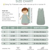 Mosebears Unisex Baby Sleep Sack 1.0 TOG, Supersoft Rayon Made from Bamboo Wearable Blanket with 2-Way Zipper(Deer)