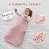 Mosebears Unisex Baby Sleep Sack 1.0 TOG, Supersoft Rayon Made from Bamboo Wearable Blanket with 2-Way Zipper(Pink)
