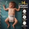 Okayinn BubblePanda Sleep Sack 0-6 Months 0.5 Tog & Overnight Baby Diapers(Size 2, Count 80)