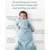 PurComfy Quilted Sleep Sack 2.5 TOG, Supersoft Bamboo Viscose Sleeping Bag(Slate & Sage)