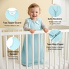 Rayon Made from Bamboo Sleep Sack 6-12 Months 1.0 TOG(Blue &Gray)