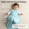 Rayon Made from Bamboo Sleep Sack 6-12 Months 1.0 TOG(Green & Blue)