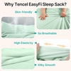 Rayon Made from Bamboo Sleep Sack 6-12 Months 1.0 TOG(Green & Blue)