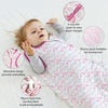 Rayon Made from Bamboo Sleep Sack 6-12 Months 1.0 TOG(Pink Rainbow)