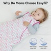 Rayon Made from Bamboo Sleep Sack 6-12 Months 1.0 TOG(Pink Rainbow)