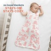 Toddler Sleep Sack 0.5 TOG Wearable Blanket, Lightweight Sleeping Bag 2T-4T(Pinkasaurs)