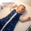 Toddler Sleep Sack 0.5 TOG Wearable Blanket, Lightweight Sleeping Bag 2T-4T(Starlit Meteors)