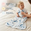 Toddler Sleep Sack 0.5 TOG Wearable Blanket, Lightweight Sleeping Bag 2T-4T(Whale Drift)