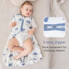 Yoofoss Baby Sleep Sack 12-18 Months TOG 1.5 Fleece with Plush Dots 2 Pack(1.5 Tog – Cloud)