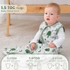 Yoofoss Baby Sleep Sack 12-18 Months TOG 1.5 Fleece with Plush Dots 2 Pack(1.5 Tog – Green&fox&gray)