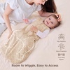 Yoofoss Baby Sleep Sack 12-18 Months TOG 1.5 Fleece with Plush Dots 2 Pack(1.5 Tog-apricot&pink)