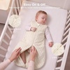 Yoofoss Baby Sleep Sack 12-18 Months TOG 1.5 Fleece with Plush Dots 2 Pack(1.5 Tog-bean Paste&apricot)
