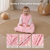 Yoofoss Baby Sleep Sack 12-18 Months TOG 1.5 Fleece with Plush Dots 2 Pack(1.5 Tog-pink&purple)