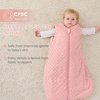 Yoofoss Baby Sleep Sack 12-18 Months TOG 1.5 Fleece with Plush Dots 2 Pack(2.5 Tog-brown)