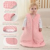 Yoofoss Baby Sleep Sack 12-18 Months TOG 1.5 Fleece with Plush Dots 2 Pack(2.5 Tog-brown)