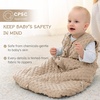 Yoofoss Baby Sleep Sack 12-18 Months TOG 1.5 Fleece with Plush Dots 2 Pack(2.5 Tog-pink)