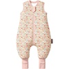 Mosebears Cotton Toddler Sleep Sack with Feet 2.5 TOG Ultra Soft Toddler Sleeping Sack Baby Sleep Bag Walker Wearable Blanket(Pink Flower)