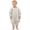 Mosebears Cotton Toddler Sleep Sack with Feet 2.5 TOG Ultra Soft Toddler Sleeping Sack Walker Wearable Blanket(Leaf)